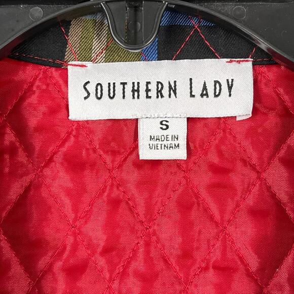 Southern Lady Vest Womens Small Plaid Quilted Outerwear‎ Lightweight Pockets - Picture 5 of 10